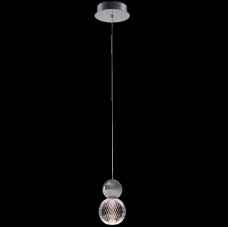 Φωτιστικό Κρεμαστό LED 5W 230V 600lm Θερμό Φως Χρώμιο DIAMOND